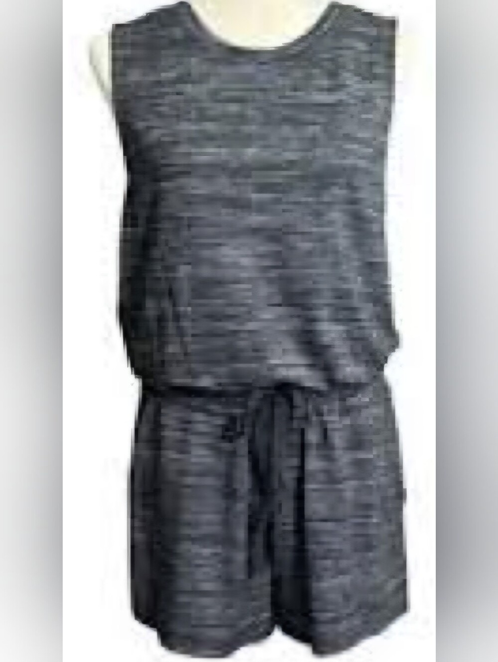 NWOT Black and Gray Sleeveless Romper